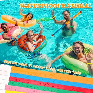 Tùy Chỉnh An Ninh Tổ Chức Sự Kiện Dây Đeo Cổ Tay Cá Nhân Giấy Ban Nhạc Cổ Tay Cho Các Bên An Toàn Nhận Dạng Dây Đeo Cổ Tay Cho Trẻ Em - Product Image 3