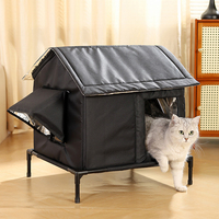 All-season waterdichte regenbestendige kattenhuis, koudebestendige buitenruimte, grote ruimte, afgesloten tent, stevige huisdierbenodigdheden voor zwerfkatten