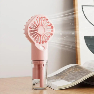 Produits pour la maison intelligente : Ventilateur silencieux portable avec humidification, petit ventilateur de table de bureau rechargeable par USB - Product Image 1