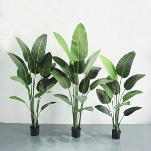Árbol de Plátano Artificial para Decoración de Interiores, Planta Artificial de Plástico para Hogar u Oficina, Árbol del Paraíso Artificial en Maceta - Product Image 1