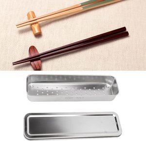 Spoon Fork Chopsticks Kitchen Portable Dinnerware <b>Box</b> Storage Containers <b>Metal</b> Stainless Steel Tableware Storage <b>Box</b> - Product Image 3