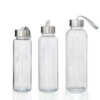 Aanpasbare transparante PC plastic waterfles deksel rietje koord sport reis-modern design unisex handwas alleen fabrieks prijs snel