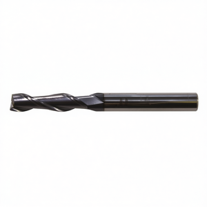 Fresa de metal de carburo sólido Ttake Standard Ta1401 con recubrimiento Nano TiAln, hélice de 30 grados, serie larga, 2 filos - Product Image 2