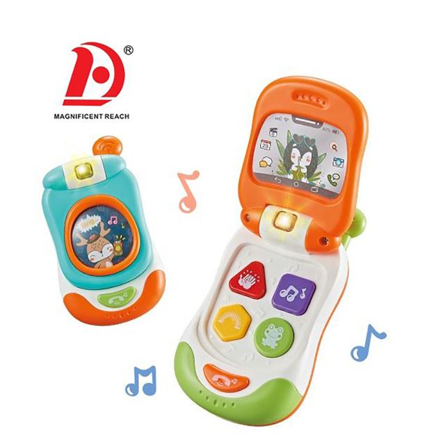 HUADA Baby Learning Educational Musical Phone Smart Cell Toy Children Plastic Interactive Mobile Toy Phone for Kid
