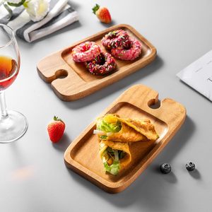 Mini charcuterie bảng Cocktail tấm Rượu Vang Món khai vị Tấm Keo Gỗ pho mát Hội Đồng Quản trị với rượu vang Glass chủ - Product Image 2