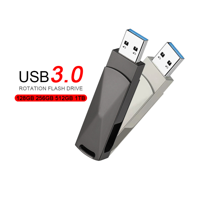 Wholesale USB 3.0 Pendrive 1TB High Speed Flash Metal Pen Drive 128GB 256GB 512GB 1TB U Disk Portable Mini SSD Memoria Pen USB
