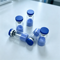 Poudre de peptide de cuivre bleu GHK-Cu de qualité cosmétique, tripeptide de cuivre-1 lyophilisé, matière première pour soins de la peau au collagène