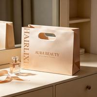 Sacs en papier découpés sur mesure de qualité supérieure avec fond renforcé pour emballage cadeau de boutiques et vente en gros