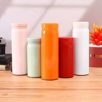 Gobelet de poche portable 200ml 300ml en acier inoxydable isolé sous vide, anti-fuite, petite bouteille d'eau