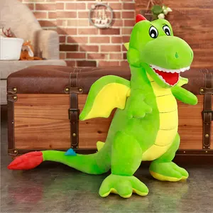 Muñeco de peluche de dinosaurio ponderado, peluche de dinosaurio de peluche personalizado, tamaño grande, venta al por mayor, juguete de peluche de dinosaurio Pterosaur