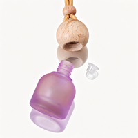 Bouteilles de parfum pour voiture en verre rondes vides personnalisées de 10 ml, flacons diffuseurs de parfum suspendus pour voiture