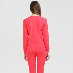 Vêtements de nuit thermiques en coton 100% pour femmes, <span class=keywords><strong>sous</strong></span>-vêtements longs pour femmes, vente en gros à bas prix - Product Image 5
