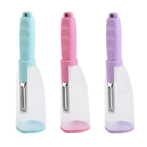 Utensilios de Cocina Personalizados para las Necesidades Diarias 2022, Pelador de Verduras Multifuncional con Tubo de Almacenamiento - Product Image 6