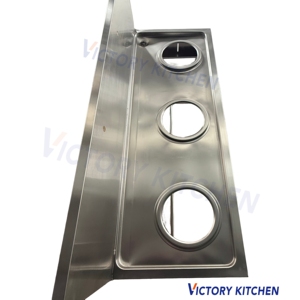 เตาแก๊สสเตนเลสสตีลสีเงิน 3 หัวเตา ยี่ห้อ VICTORY รุ่น VCT เป็นมิตรต่อสิ่งแวดล้อม สำหรับอุปกรณ์ครัว - Product Image 3