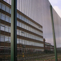 Clôture de sécurité anti-coupure robuste 358, barrière en maille visible, adaptée pour la protection des prisons, des ambassades, des centrales électriques et des zones à haut risque