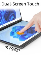 Laptop layar sentuh ganda, Notebook PC YOGA 360 Flip Gaming 10.5 inci 2.2K Intel N95 RAM 32Gb + 1TB M.2 5G WiFi