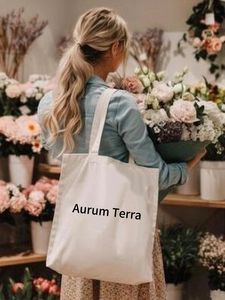 Sacs en toile de coton vierges personnalisés promotionnels, sacs de shopping réutilisables en coton avec logo imprimé personnalisé - Product Image 2