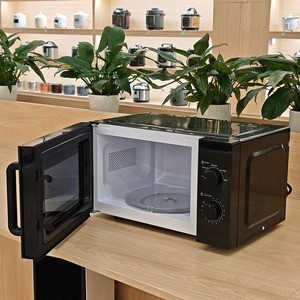 Microwave Oven Listrik Rumah Tangga 25L Warna Hitam dengan Fungsi Panggangan, Daya Listrik - Product Image 3