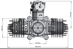 Moteur à essence DLE 111cc d'origine pour modèle d'avion RC - Product Image 2