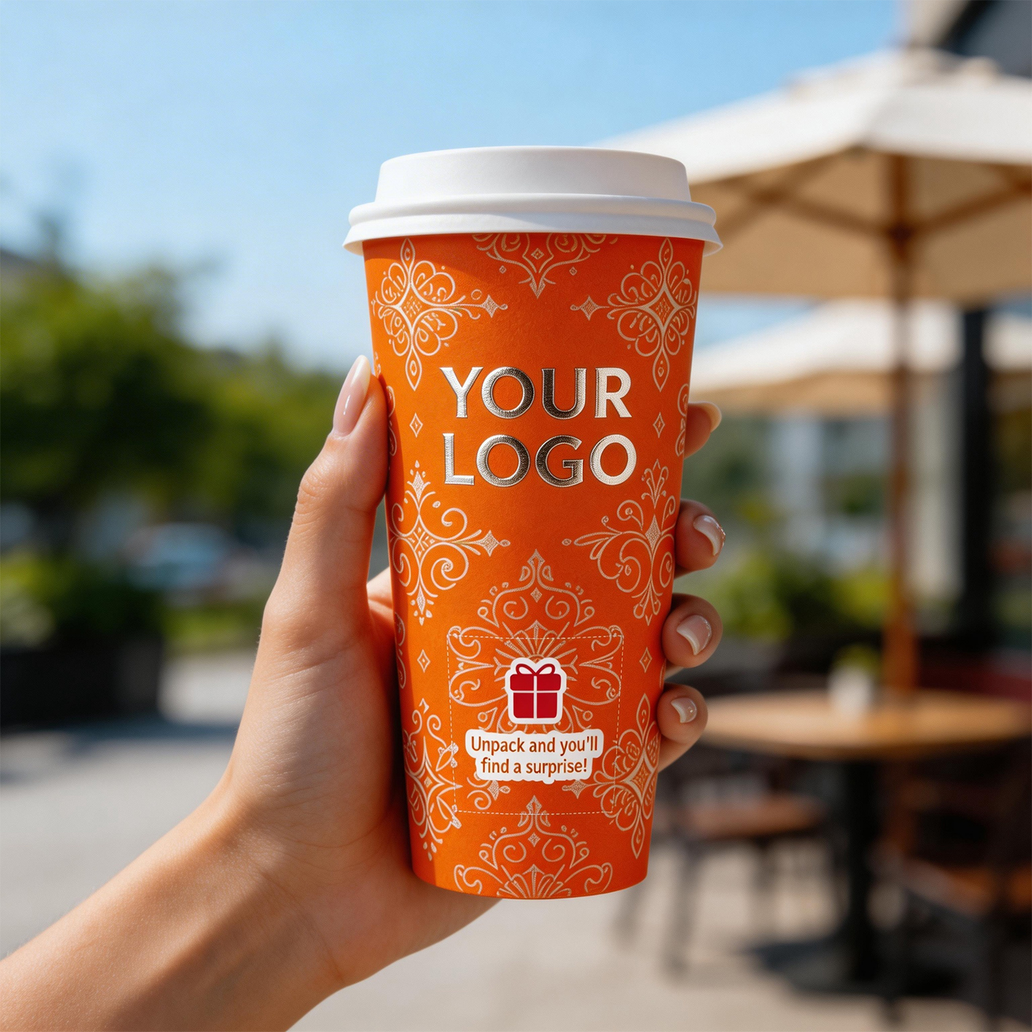 Hot Sale Customized Wholesale Double-layer Tactile Hot Drink Milk Tea Coffee Disposable Blind Box Paper Cup