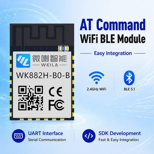 AT Command WiFi BLE Module UART Wireless Module for IoT Integration