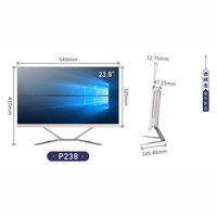 PC Médico Todo en Uno de 21.5 y 23.8 Pulgadas, Intel I5, Windows 11, Pantalla Táctil IPS, Restauración Automática del Sistema, para Estación de Trabajo Compartida en Hospitales