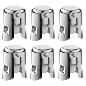 Tapones para Botellas de Champán de Acero Inoxidable con Silicona de Grado Alimenticio, Reutilizables, Aptos para Cava y Vino Espumoso - Product Image 6