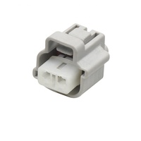 Conector automotriz de plástico eléctrico, conector automático de arnés de cables hembra, 2 unidades