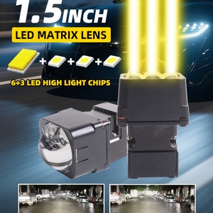 M5-3 62w 1.5 Inch Matrix Bi <b>Led</b> Projector Lens Retrofit Kit <b>Mini</b> Size Car <b>Led</b> Headlight Projector Lens With Triple Direct <b>Light</b> - Product Image 2