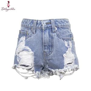 Stilnyashka-pantalones cortos de <span class=keywords><strong>vaquero</strong></span> para niños y niñas, ropa de verano, moda, venta al por mayor, 2006-2 - Product Image 2