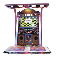 Machine de danse musicale DJ électronique à capteur de mouvement, jeu sportif à deux joueurs, à monnayeur, en métal, Dazzling Century