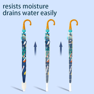 Paraguas Infantil Personalizado, Impermeable, con Estampado de Dibujos Animados, Control Semiautomático, Paraguas Recto para Niños, Paraguas para la Lluvia - Product Image 3