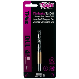 Foret universel en carbure Ttake Ta1001, revêtement Nano TiAlN, forets en carbure non percés 3Xd - Product Image 2