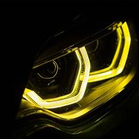 Pour BMW Série 2 F22, F23, F87 M2, M2C Panneau double couleur LED Feux de jour jaune et blanc Strobe Dual Color Drl