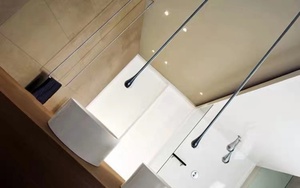 Kaiping <span class=keywords><strong>nero</strong></span> <span class=keywords><strong>opaco</strong></span> rubinetto rubinetto rubinetto a parete maniglia montaggio a soffitto rubinetto - Product Image 5