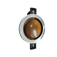 Haut-parleur à diaphragme en titane brun de 44,4 mm, unité de compression à bobine mobile, impédance de 8 ohms, puissance de sortie de 30-50 W, certifié RoHS