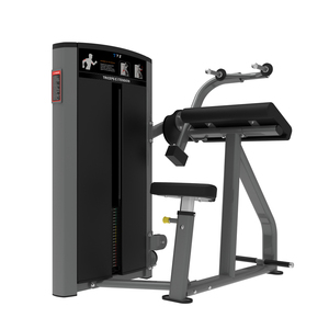 Machine de musculation pour <span class=keywords><strong>triceps</strong></span> et biceps assis avec sélection de charge par broche en acier - Product Image 2