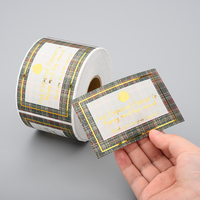Logo personnalisé imprimé étiquettes en feuille d'or rouleau d'emballage adhésif autocollant étanche pour bouteille d'huile