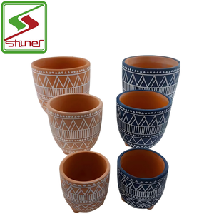 Contenitore di <span class=keywords><strong>piante</strong></span> rotonde <span class=keywords><strong>in</strong></span> <span class=keywords><strong>ceramica</strong></span> succulenta fioriera di <span class=keywords><strong>piante</strong></span> <span class=keywords><strong>in</strong></span> Terracotta vasi per la decorazione del giardino di casa - Product Image 3