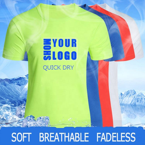 Experienced Strong Factory Brand Polyester Tshirt Wholesale Custom Silk Screen Print Digital logo Blank Plain t Shirt