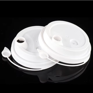 Couvercles en plastique PP anti-fuite de 90 mm pour gobelets en papier écologiques jetables, pour boissons chaudes, série Noël, fermetures de bouteilles - Product Image 5