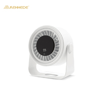 Ventilateur portable mini pliable avec affichage numérique USB Type-C, batterie rechargeable de haute qualité 1800 mAh, pour extérieur et camping-car, avec boîte