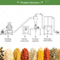 Kruiden Fruit Graan Schil Kurkuma Malen Rijst Malen Gember Poeder Verwerking Maak Crusher Pulveriseermachine