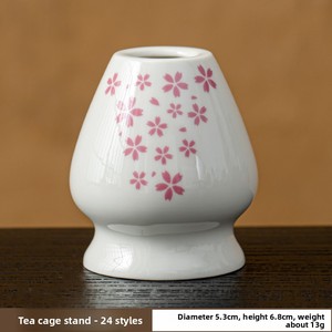 ชุดอุปกรณ์ตีชาแบบญี่ปุ่น ลายดอกซากุระ พร้อมแปรงตีชาเซรามิก สำหรับพิธีชงชาแบบญี่ปุ่น - Product Image 3