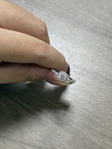 Anillo Ajustable de Plata de Ley 925 con Moissanita de 1CT/2CT, Joyería Brillante para Compromiso, Regalo para Mujer, Unisex, Venta Caliente 2026 - Product Image 3