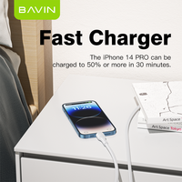 Kabel Bavin Baru dan Harga Murah QC3.0 dengan Transmisi Data Material TPE 1M untuk Semua Ponsel 2023