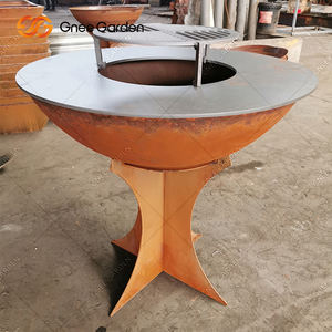 Parrilla de barbacoa de acero Corten de grado comercial para patio trasero y eventos - Product Image 1