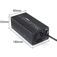 Chargeur de batterie lithium-ion 60 V 6A 63V 67.2V 71.4V 73v 6Amp Chargeur 60 Volt pour tondeuse à gazon, fauteuil roulant électrique, e-rickshaw