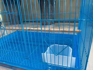 Sıcak satış modeli ile basit tasarım mavi kafes ucuz özel papağan küçük tel örgü kuş kafesleri kuşlar - Product Image 5