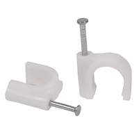 Attache-câble de type R, pince à fil, fixation à vis en nylon, pince électrique, clips de fixation pour câbles en plastique